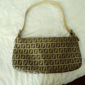 Vintage Authentic Fendi Zucchino Pochette